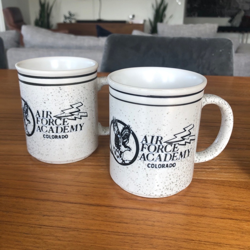 Air Force Academy Colorado coffee cup set of 2